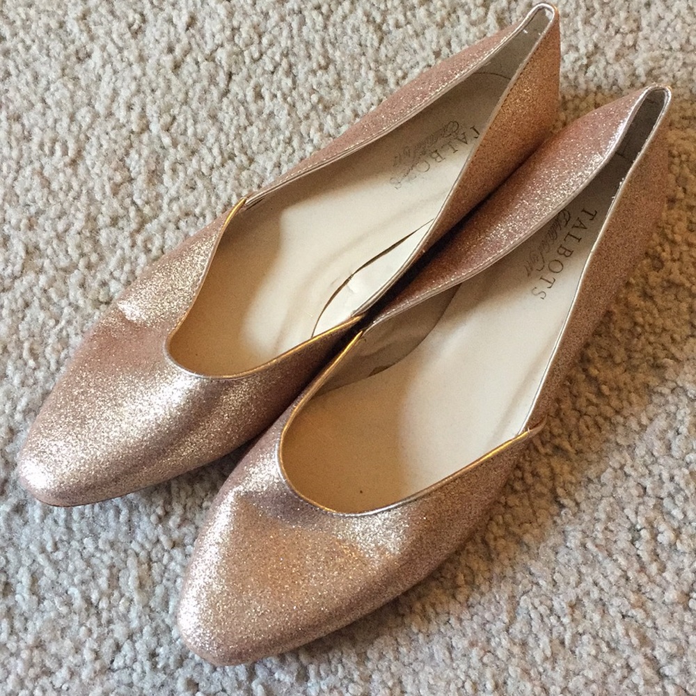 Talbots glitter flats